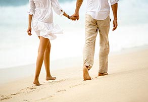 Couple Walking on the Beach